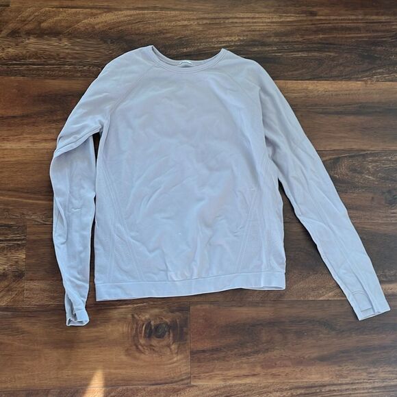 Athleta Girl Purple Seamless Top- Size L/12 - Picture 1 of 4